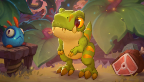 【炉石传说】暴龙王克鲁什化身萌宠——《炉石传说》首只可互动宠物即将到来